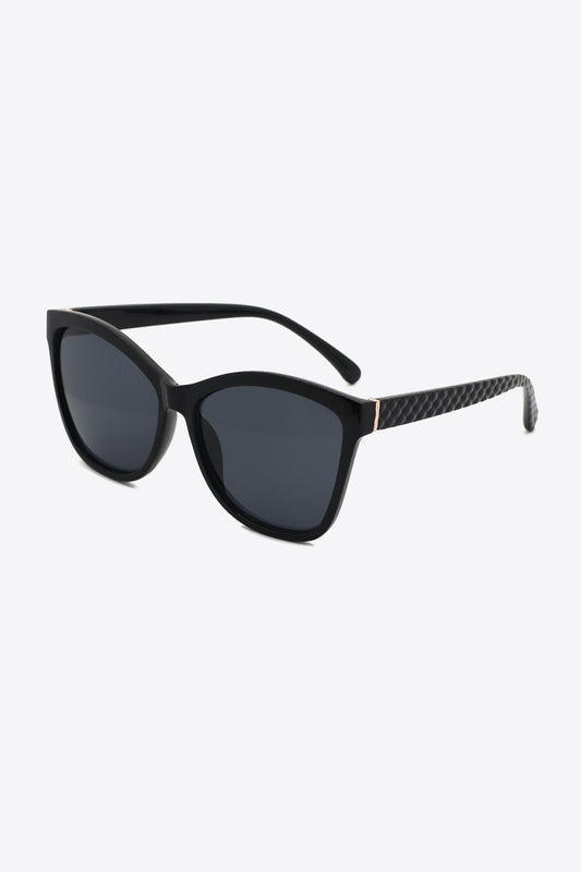 Black & Gold Polycarbonate Sunglasses